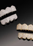 925 Sterling Silver Moissanite Diamond Grillz 4 Set