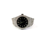 Black Dial Iced Out Moissanite Luxury Fashion Watch