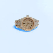 Dual Tone Luxury Moissanite Automatic Watch