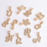 Iced Out Moissanite Customize Name Letter Pendant