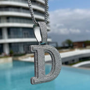 Customized Letter Moissanite Diamond Men's Pendant