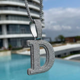 Customized Letter Moissanite Diamond Men's Pendant
