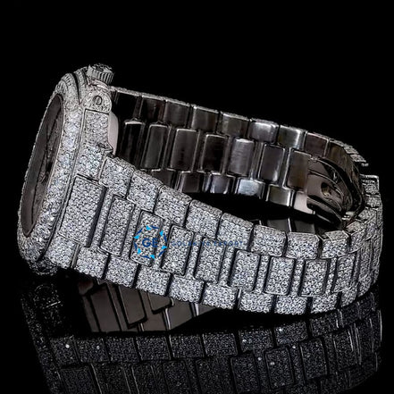 Superior Moissanite Diamond Full White Hip Hop Watch