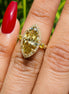 3 Carat Fancy Color Marquise Lab Grown Diamond Ring