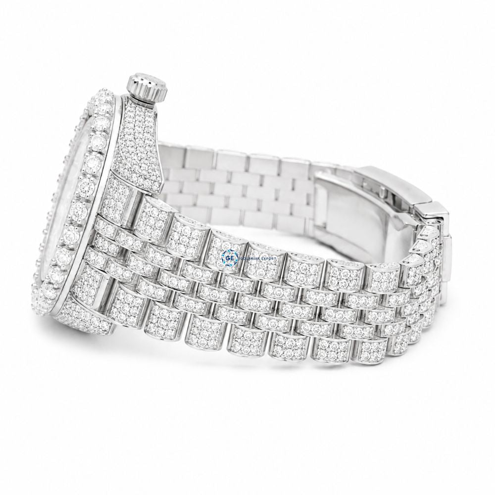 Full Iced Out Moissanite Watch For Men's Hip Hop Watches
