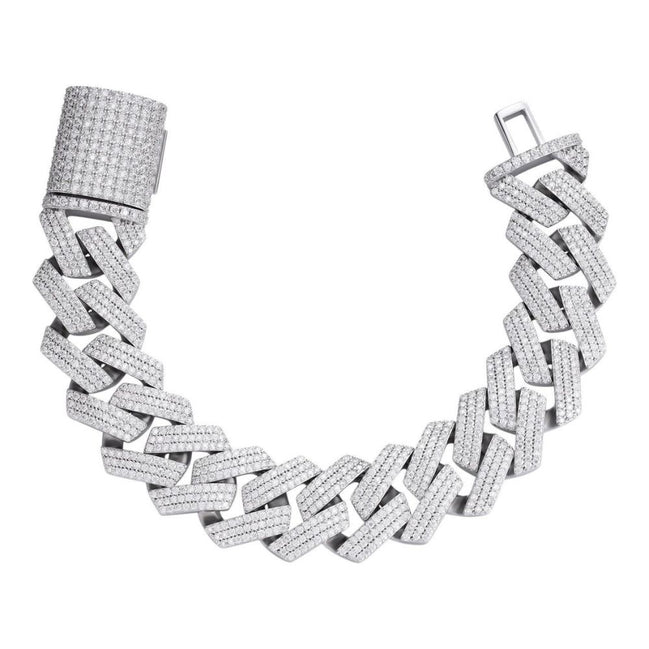 VVS1 Clarity Moissanite Diaamond Cuban Bracelet