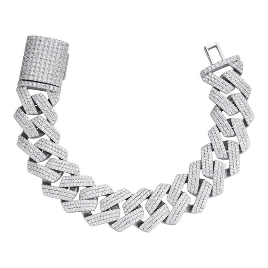 VVS1 Clarity Moissanite Diaamond Cuban Bracelet