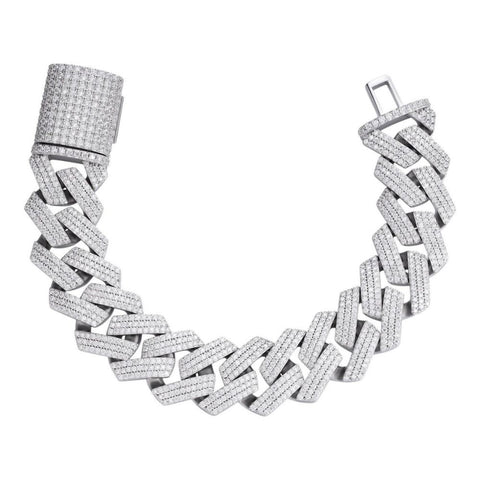 VVS1 Clarity Moissanite Diaamond Cuban Bracelet