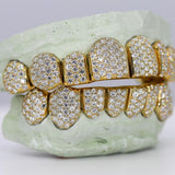 8 On 8 Round Cut Moissanite Customize Grillz