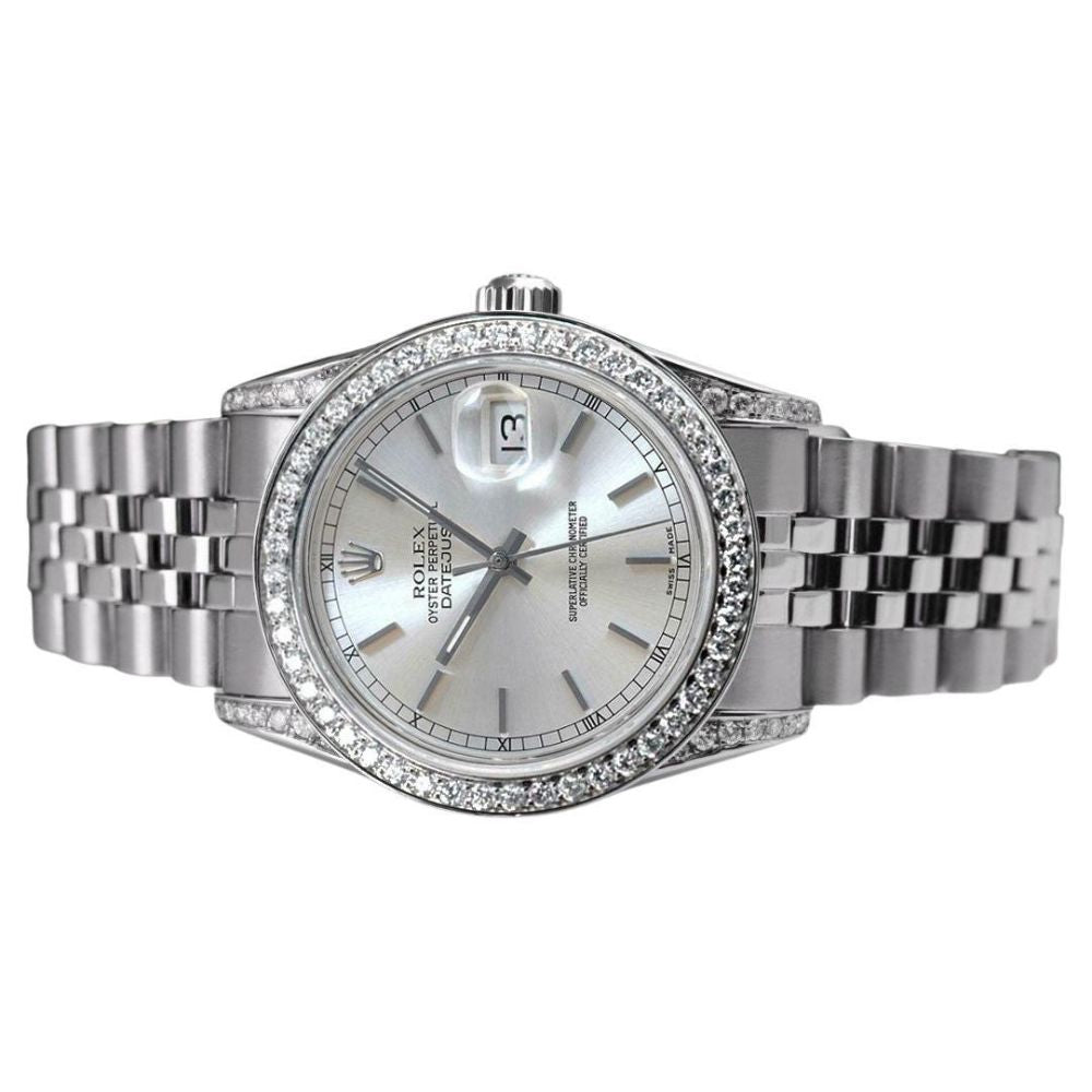 Datejust Stainless Steel Moissniate Watch