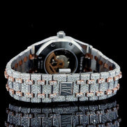 Dual Tone Moissanite Diamond Watch