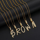 Customize Name Letter Moissanite Diamond Pendant