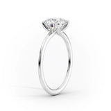 Solitaire Moissanite Princess Cut Engagement Ring