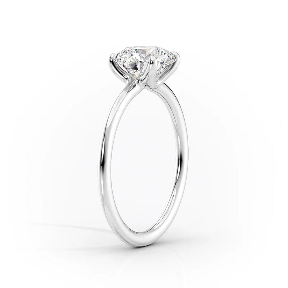 Pear Cut Moissanite Solitaire Ring Gift For Her