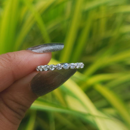 Half Eternity Round Cut Lab Grown Diamond Band