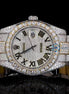 Classic Date Just Iced Out Dual Tone Luxury Watch