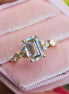 2.5 CT Emerald Cut Lab Grown Diamond Unique Wedding Ring