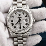 Fully Iced Out Day Date Moissanite Diamond Watches