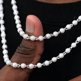 Iced Out Moissanite Ball Hip Hop Chain For Men's