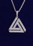 Triangle Shape Moissanite Diamond Iced Out Pendant