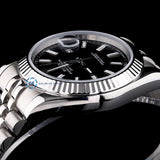 Just Stick Marker Black Dial Luxury Wrist Watch For Men's