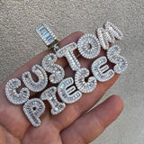 Custom Letter Name Moissanite Diamond Pendant