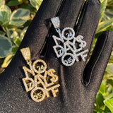 No Days Off Moissanite Hip Hop Pendant Chain Necklace