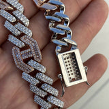 Dula Tone Moissanite Miami Cuban Link Bracelet