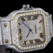 Bust Down Automatic Moissanite Diamond Watch