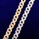 Luxury Hip Hop Infinity Link Moissanite Cuban Chain