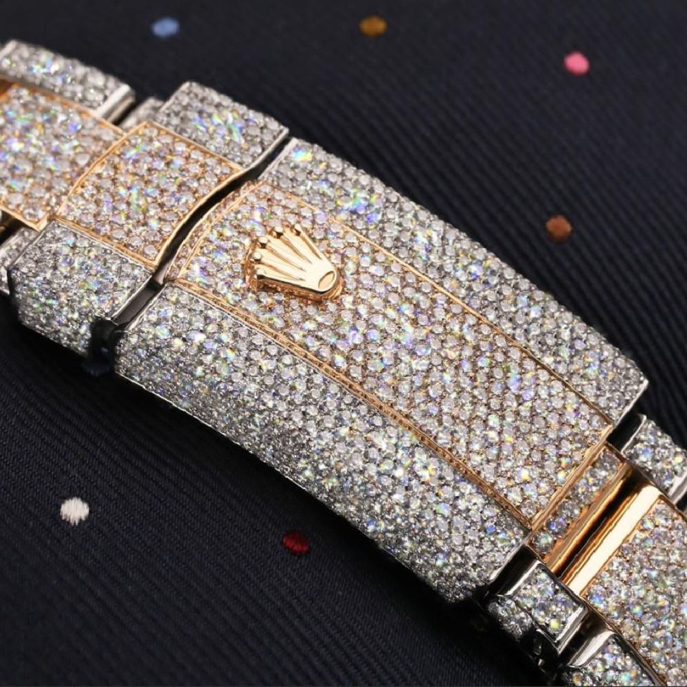 Automatic Stainless Steel Moissanite Handcrafted Watch