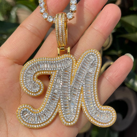 Customize Name Letter Pendant For Men's / Women's