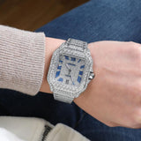 Fully Iced Out Moissanite Automatic Watch For Men's