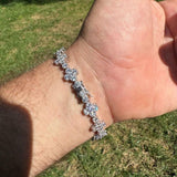 Moissanite Clover Tennis Bracelet For Men's / Women's