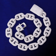 Hip Hop Luxury G Link Moissanite Chain Gift For Men's