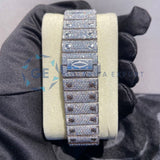 Arabic Numeric Moissanite Diamond Men's Wrist Watch