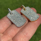 Iced Out Hip Hop Moissanite Dog Tag Pendant