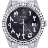 Black Arabic Dial Automatic Moissanite Watch