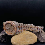 Dual Tone Luxury Moissanite Automatic Watch