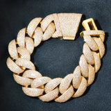 Crub Link Cuban Moissanite Bracelet
