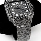 Black Moissanite Diamond Luxury Hip Hop Watch