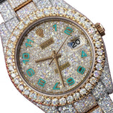 Stainless Steel Automatic Moissanite Watch