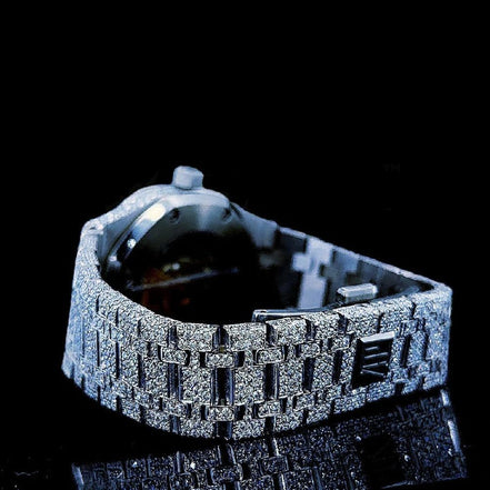 Fully Iced Out Moissanite Luxury Watch
