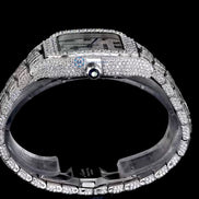 Automatic Fully Iced Out Moissanite Diamond Customize Watch