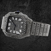 Iced Out Black Moissanite Diamond Hip Hop Watch