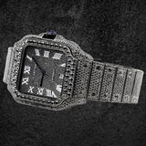 Iced Out Black Moissanite Diamond Hip Hop Watch