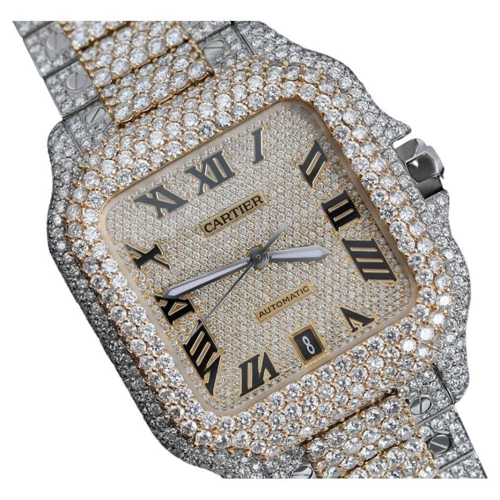 Automatic Dual Tone D Color Moissanite Watch