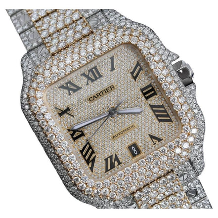 Automatic Dual Tone D Color Moissanite Watch