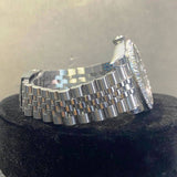 Half Bezel Moissanite Diamond Daily Wear Men's Watch