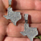 Taxas State Iced Out Moissanite Men's Pendant